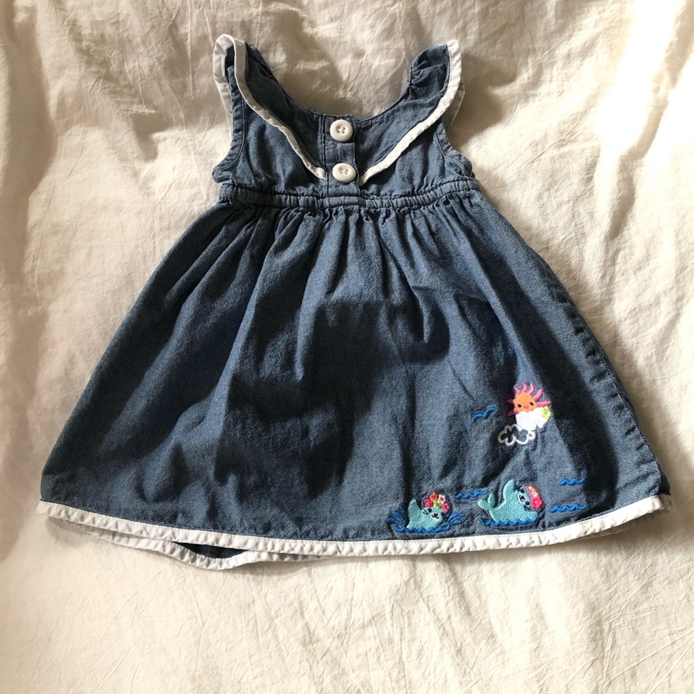 Toddlers sweet Gymboree denim dress